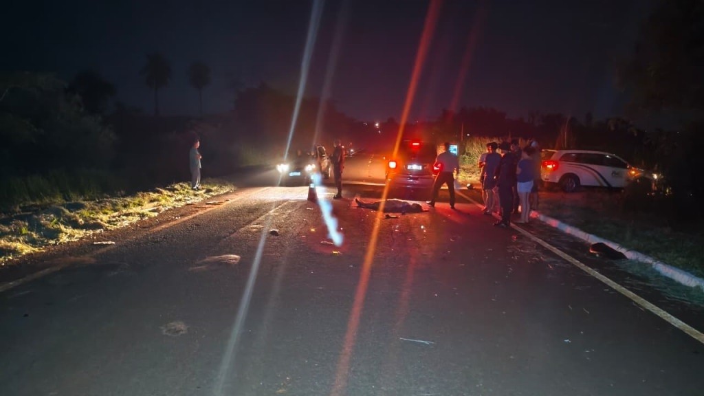 Acidente entre moto e carro mata mulher na MS-379 em Douradina