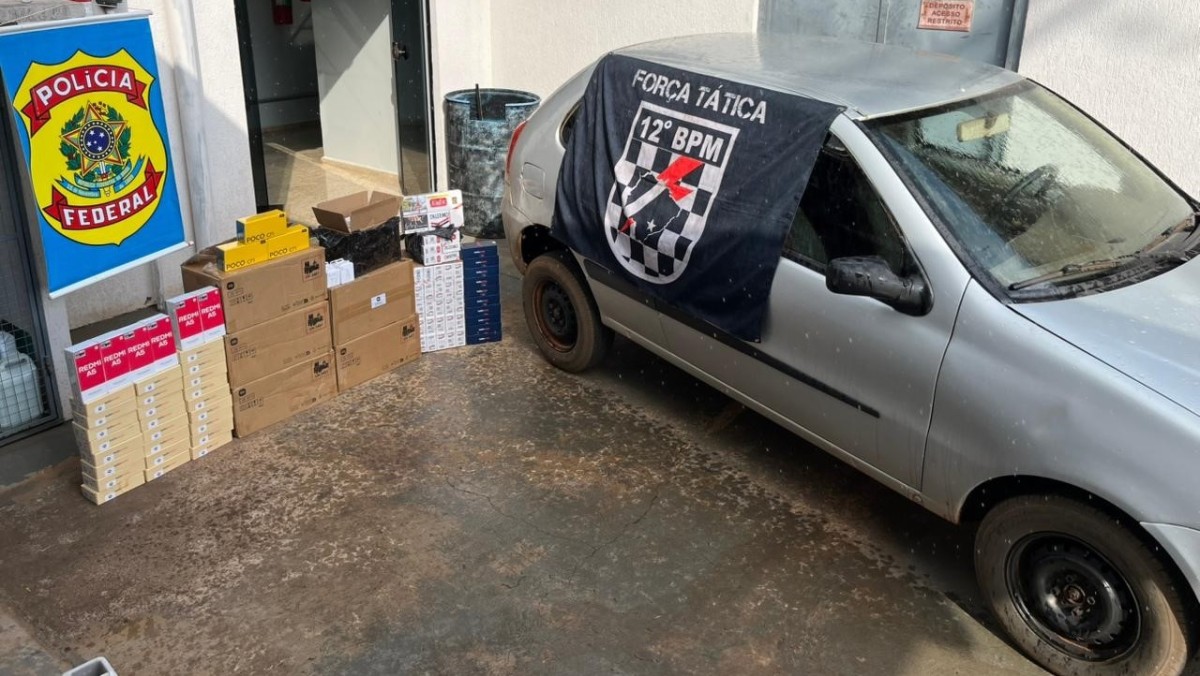 Na MS-489 em Naviraí, PF e PM apreendem R$ 180 mil em contrabando 