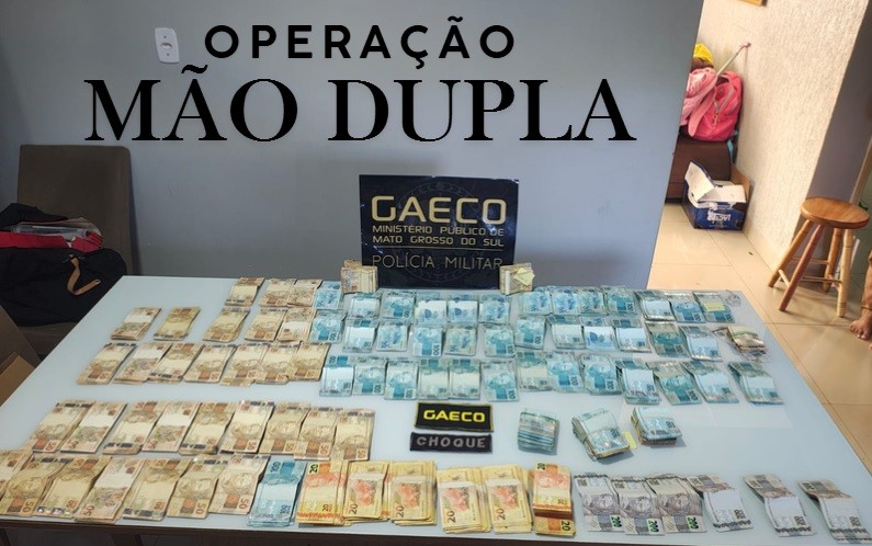 Gaeco recolhe pilhas de dinheiro vivo em ofensiva contra corrupção em 4 cidades de MS