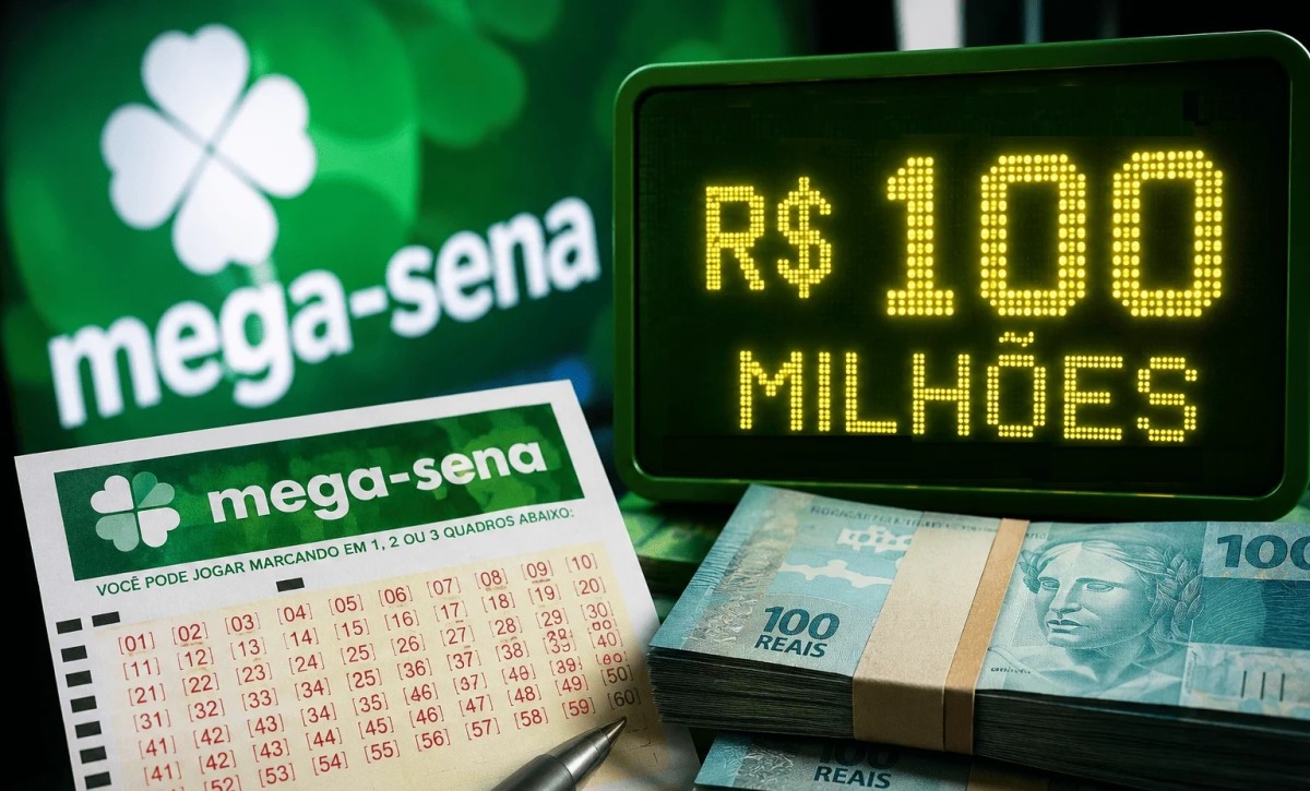 Mega-Sena sorteia prêmio acumulado de R$ 100 milhões nesta quinta