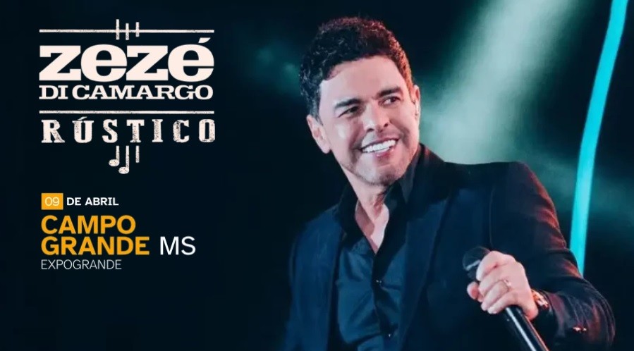  Zezé Di Camargo abre Expogrande com show gratuito nesta quinta