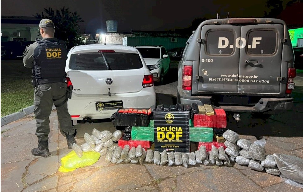 DOF apreende mais de 200 quilos de drogas em Caarapó