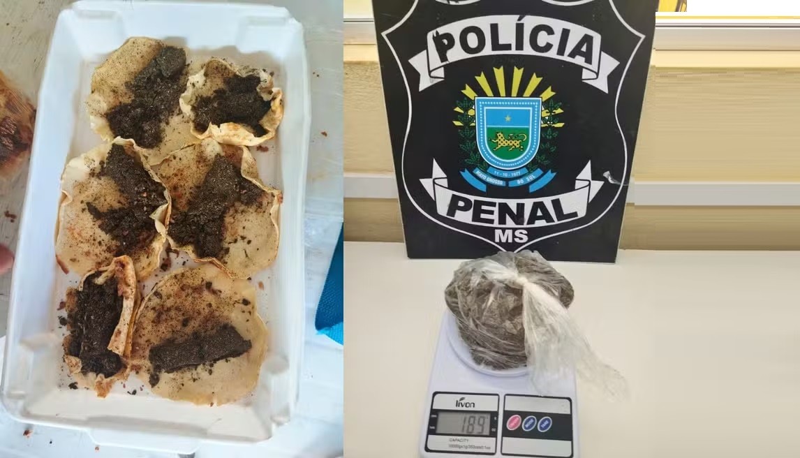 Panquecas recheadas com maconha são apreendidas durante visita em presídio
