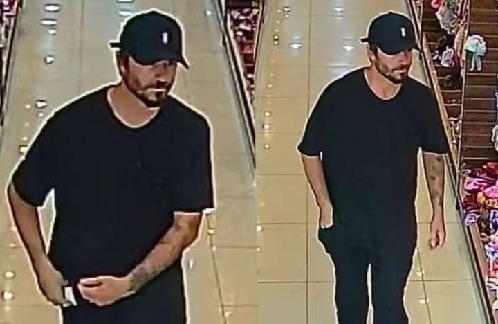 Câmeras de segurança flagram furto em loja no centro de Naviraí, suspeito é detido pela PM 