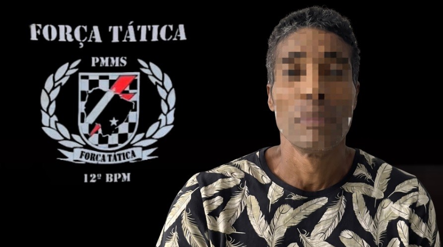 Procurado por furto e ameaça é capturado pela Força Tática no centro de Naviraí