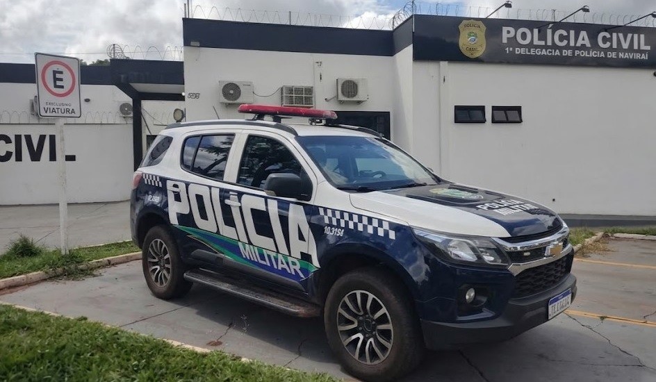 Em Naviraí, furto de celular termina com prisão de autor e briga de familiares em frente à 1ª DP