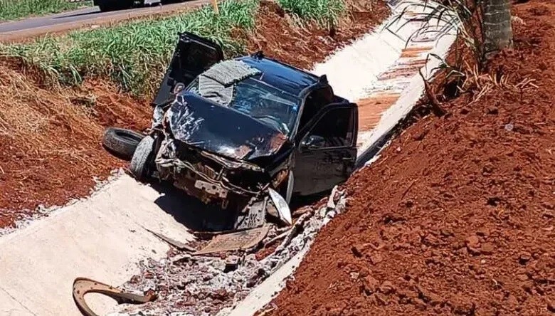 Na MS-276, capotamento termina com morte de idosa a caminho de consulta em Dourados