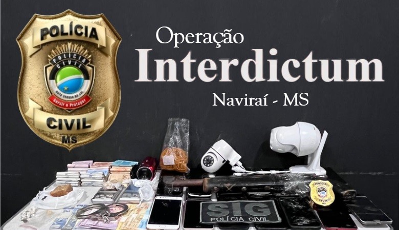 Operação Interdictum em Naviraí, fecha seis “bocas de fumo” e prende 10 pessoas em flagrante