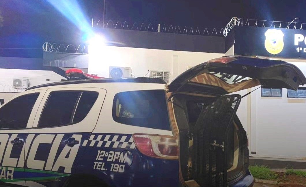PM de Naviraí prende homem após agredir esposa e ameaçar bebê com faca