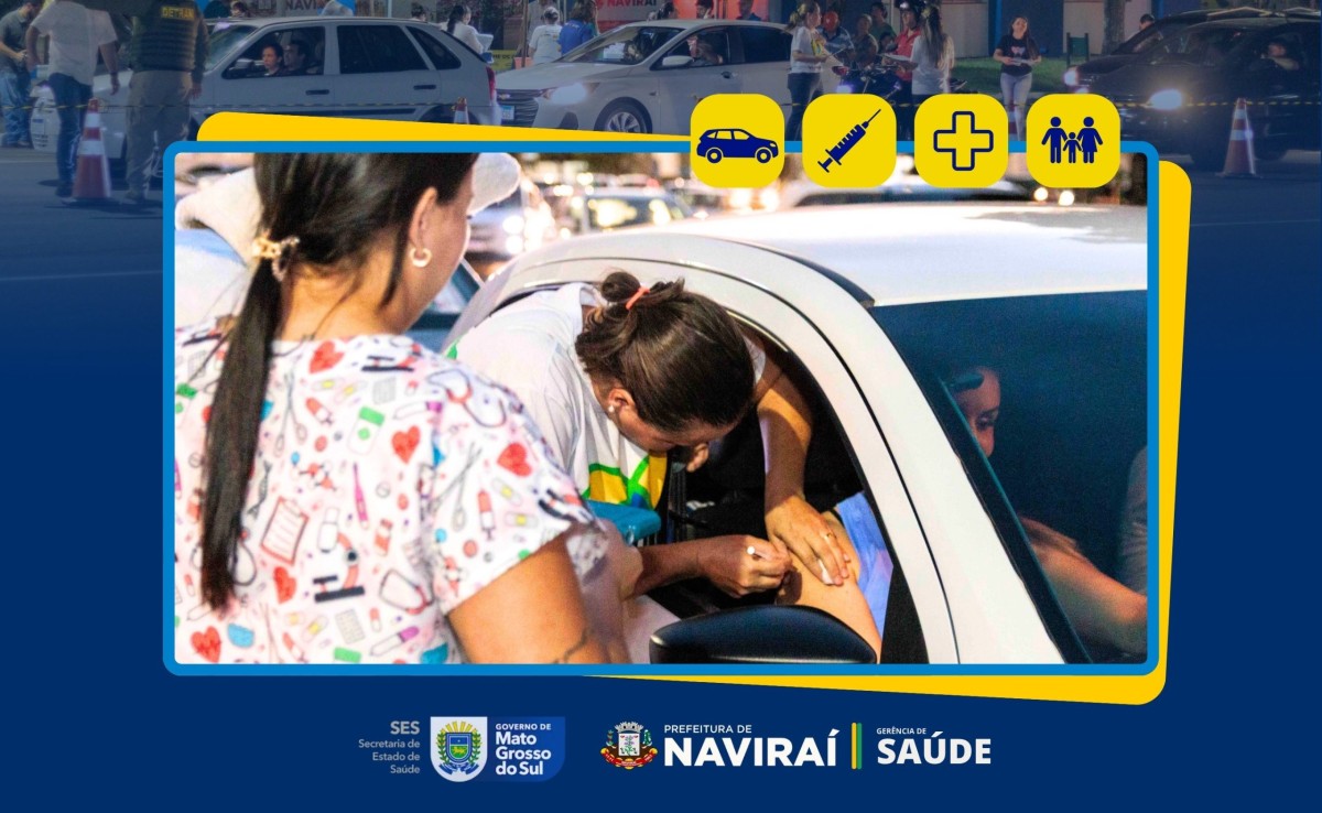 Naviraí Promove Drive-Thru de Vacinação contra Influenza neste Sábado na Praça Euclides Fabris